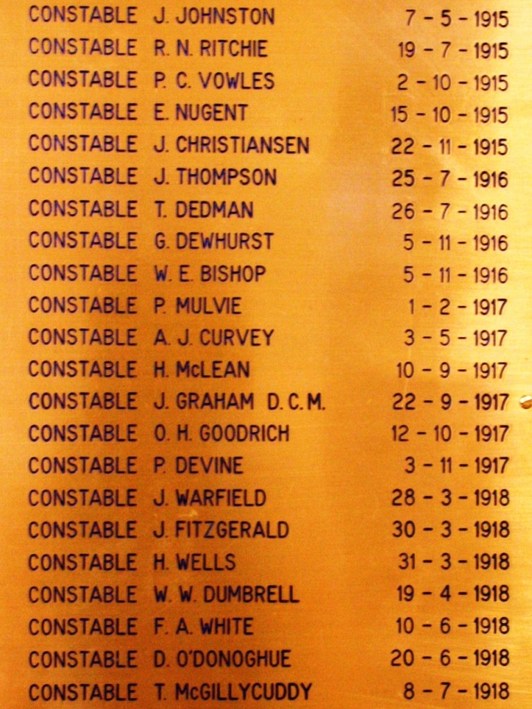 Queensland Police Headquaters Roll of Honour