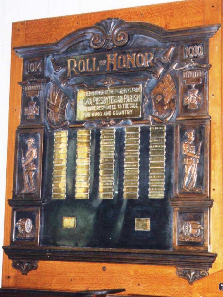 Photo of Allora St Andrews Church WWI Roll of Honour
