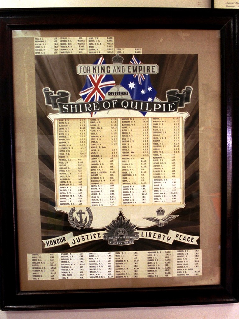 Quilpie Shire Honour Board