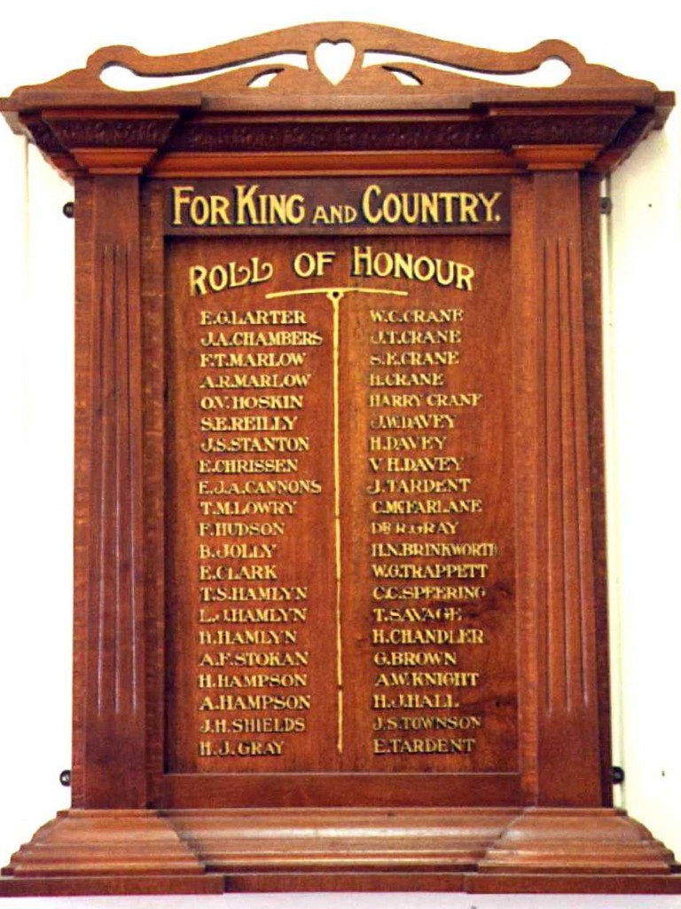 Raff Street Uniting Church Roll of Honour