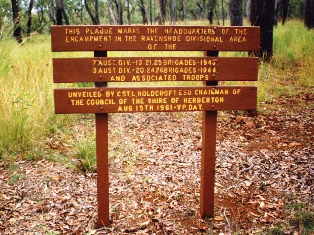 Ravenshoe and Millstream 7th and 9th Division Memorial Markers