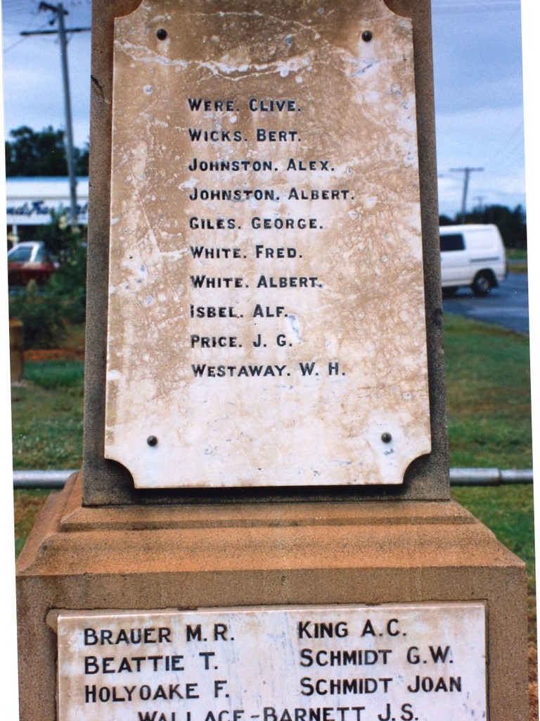 Redland Bay War Memorial - Panel