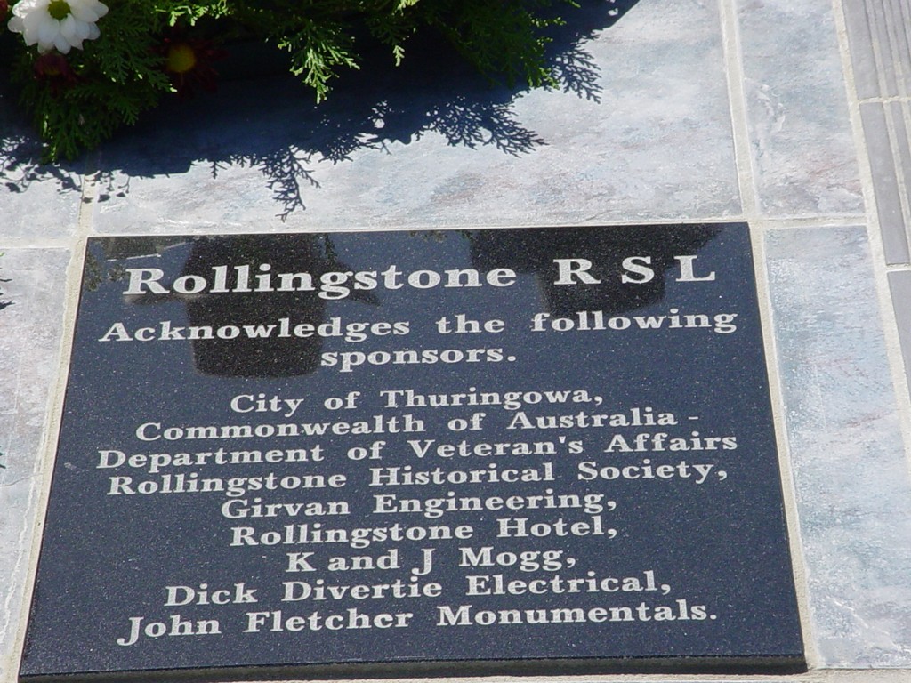 Rollingstone RSL Dawn Service Memorial