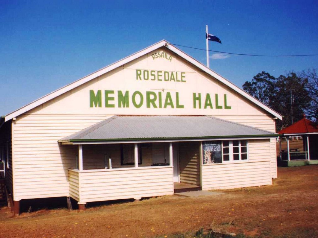 Rosedale Memorial Hall (pre-renovations) - Roll of Honour in front entrance