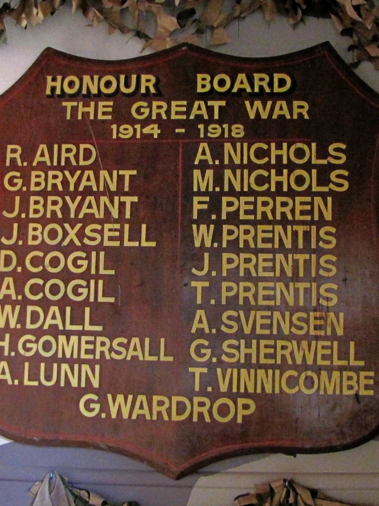 Rosemount State School 1914–1918 Honour Board