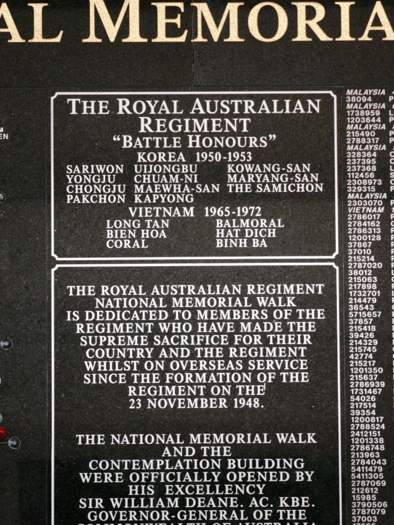 RAR Roll of Honour - 2009
