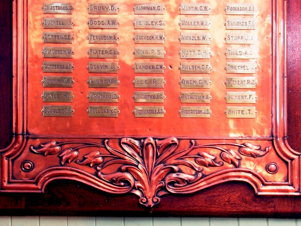 Aloomba School 1914-1919 Honour Board