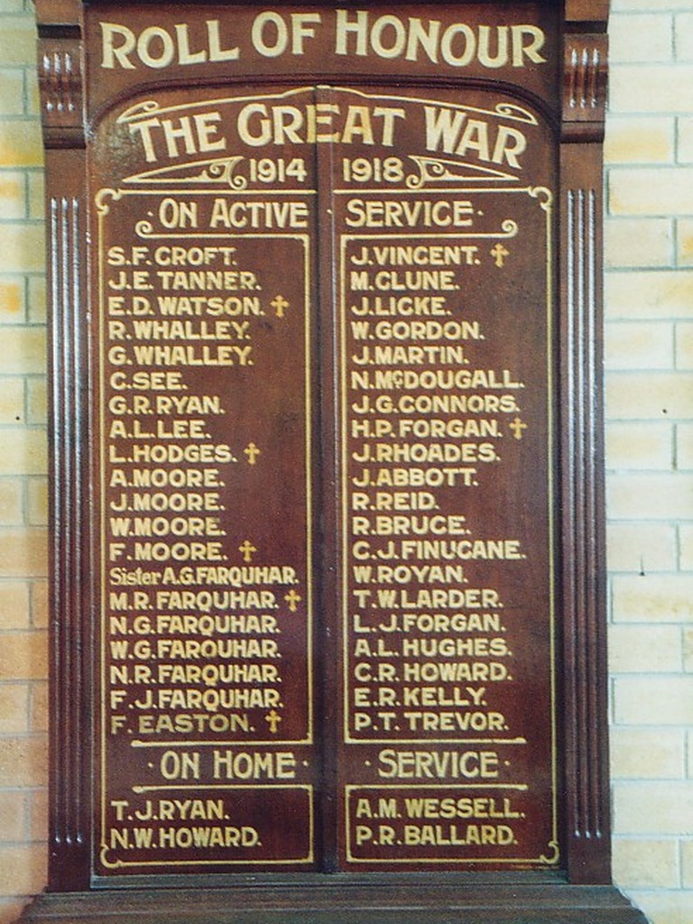 Sandhills Honour Board