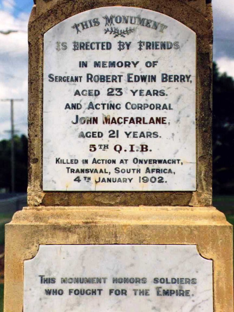 Sherwood Boer War Memorial