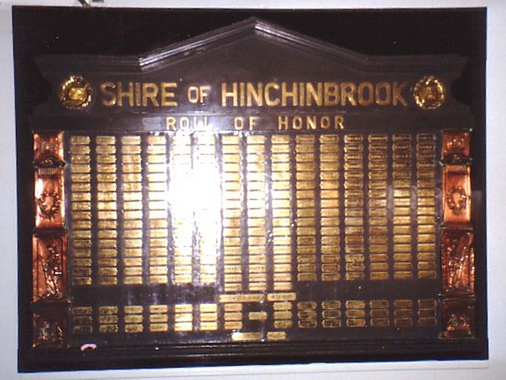 Shire Of Hinchinbrook Roll of Honour