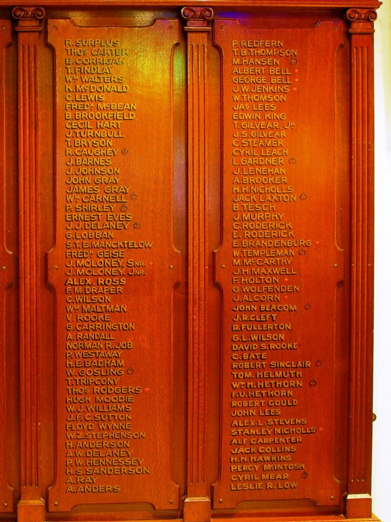 Shire of Landsborough Roll of Honour The Great War 1914 - 1919 - Right panels