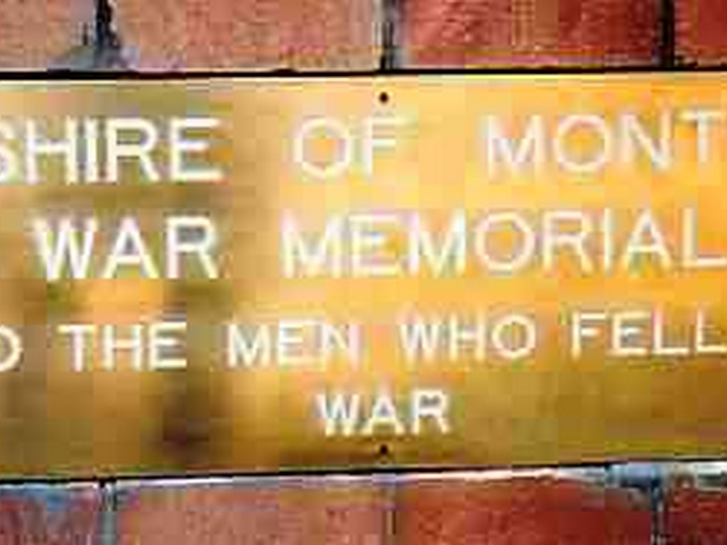 Shire of Monto War Memorial - Plaque