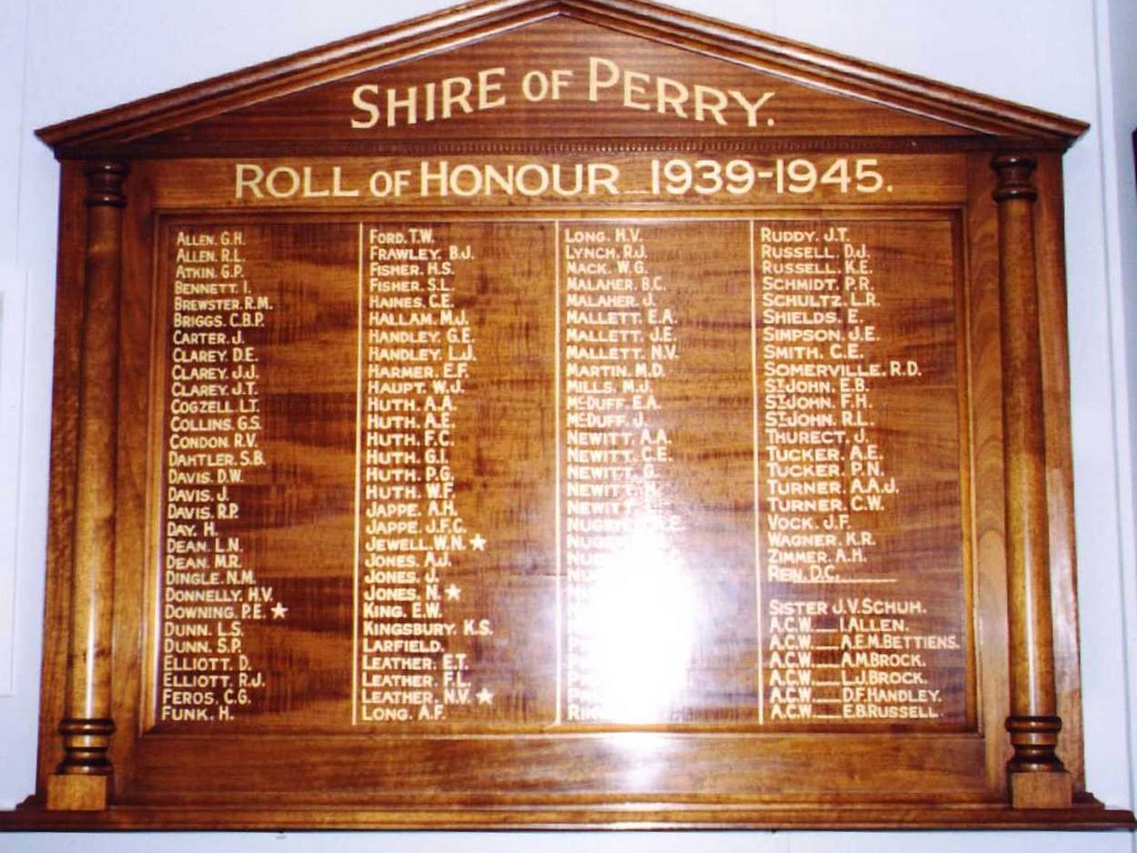 Shire of Perry Roll of Honour 1939–1945
