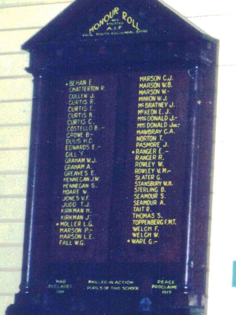 Mount Morgan Honour Board