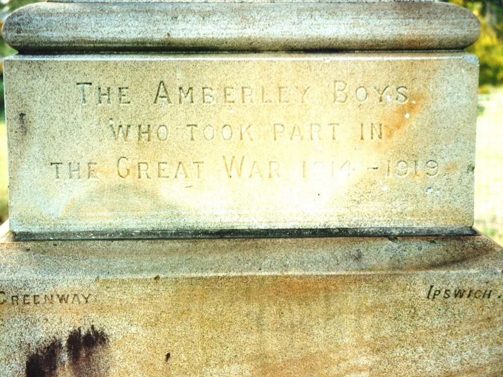Amberley Honour Stone - Inscription