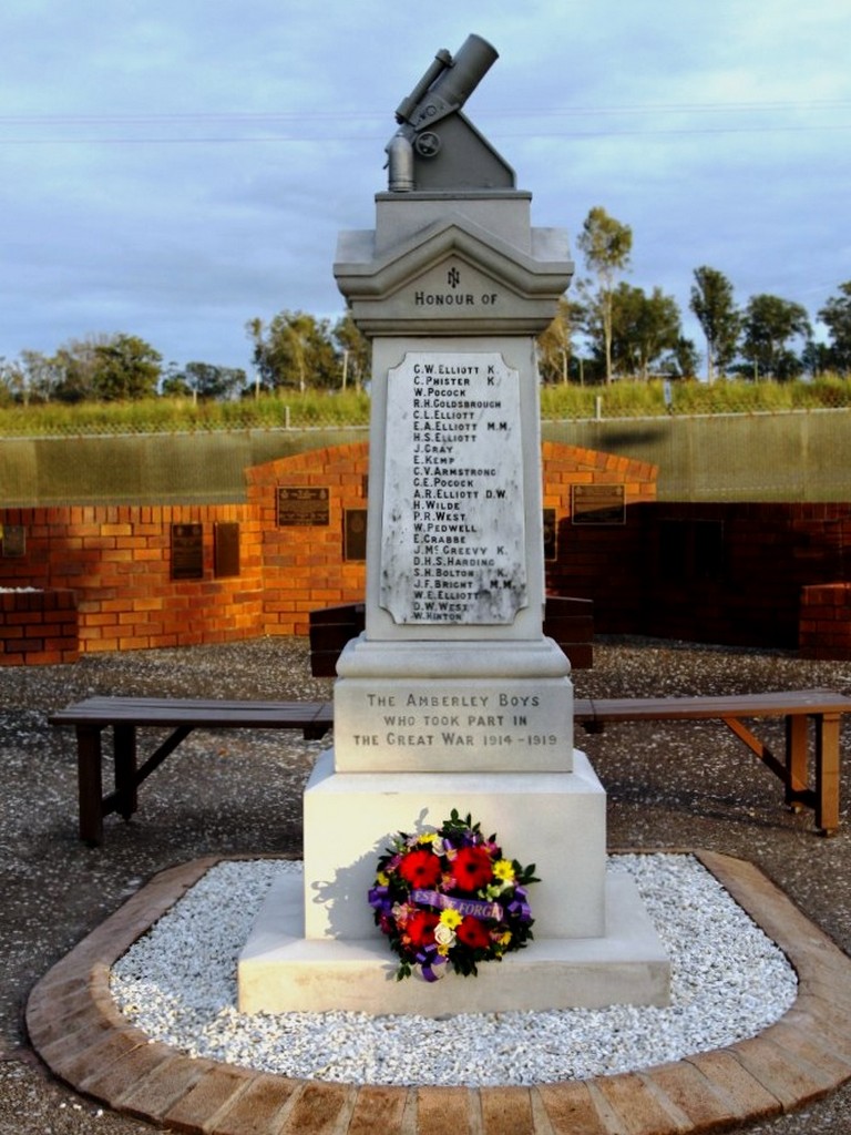 The Amberley Honour Stone, now located at RAAF Amberley Memorial Garden.