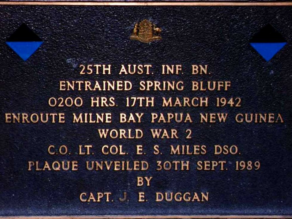 Spring Bluff Memorial Stone - Plaque