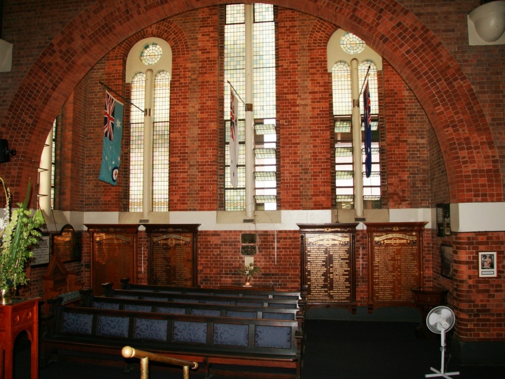 Merrington Memorial Peace Chapel - View from the nave
