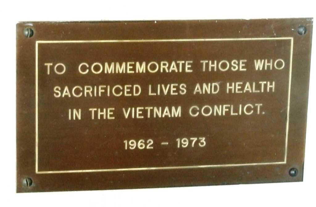 St Andrew's War Memorial Hospital - Vietnam plaque