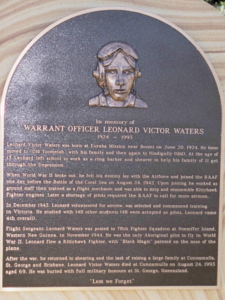 St George Pilots Memorial Plaque