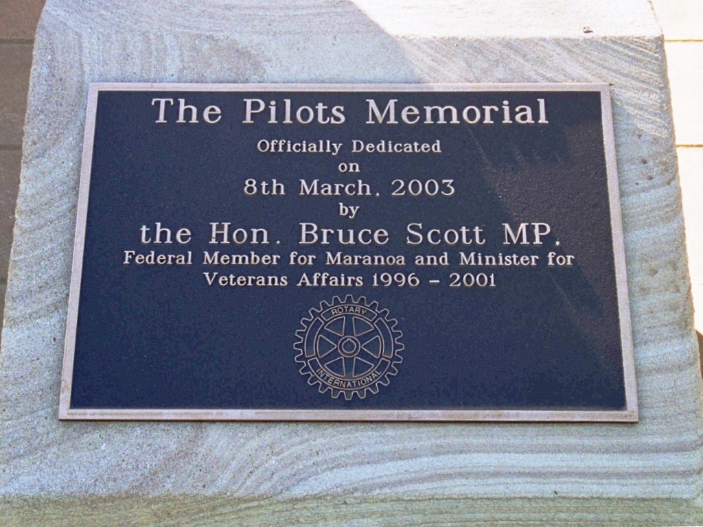 St George Pilots Memorial Plaque