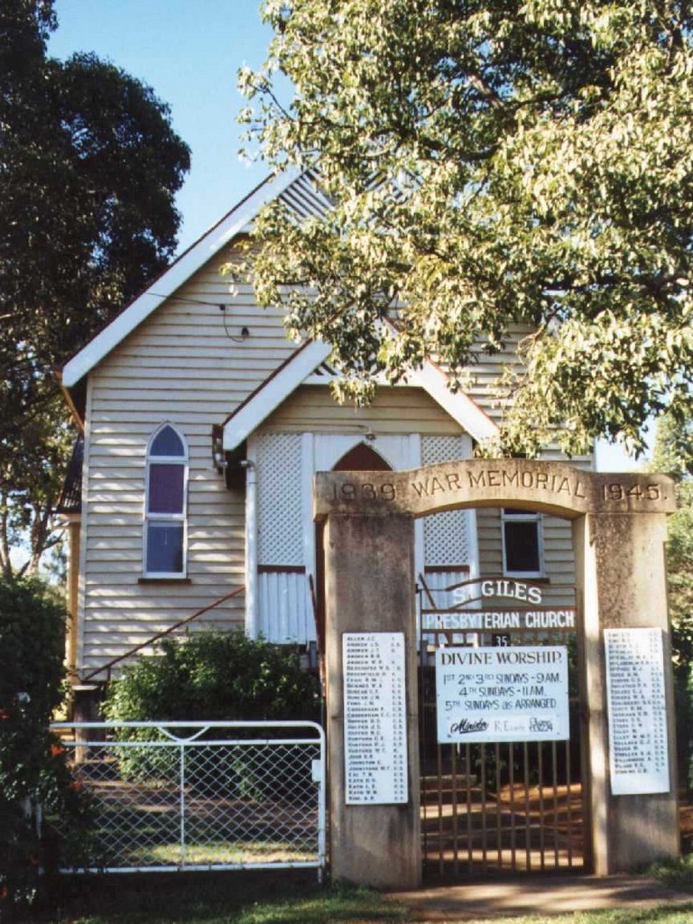 St Giles Presbyterian Church Honour Roll