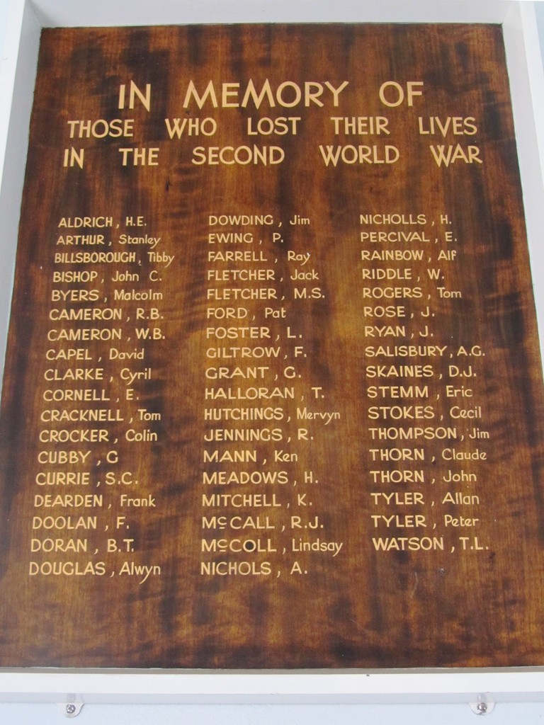 St Mary's Parish Primary School Honour Board