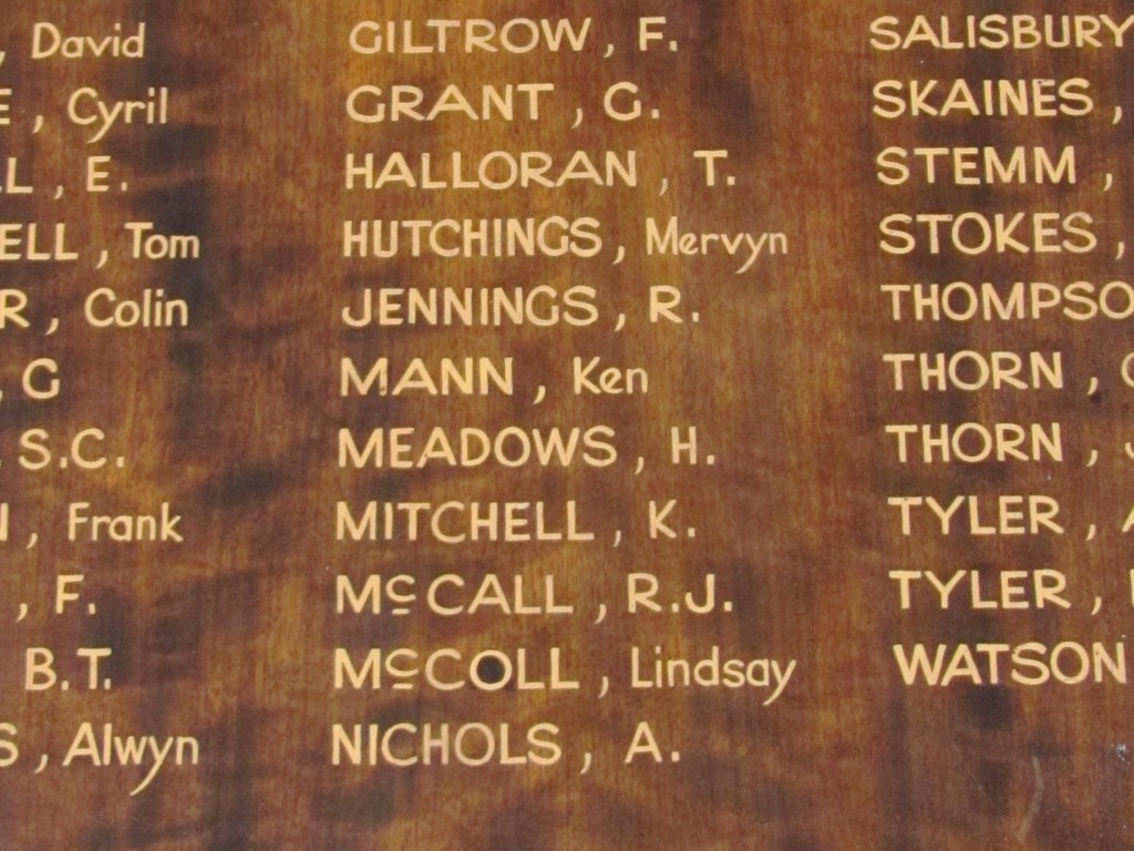 St Mary's Parish Primary School Honour Board