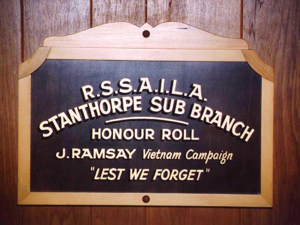 Photo of Stanthorpe RSL Sub Branch Honour Roll Vietnam