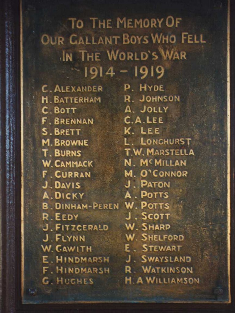 Photo of Stanthorpe Roll of Honour 1914 - 1919