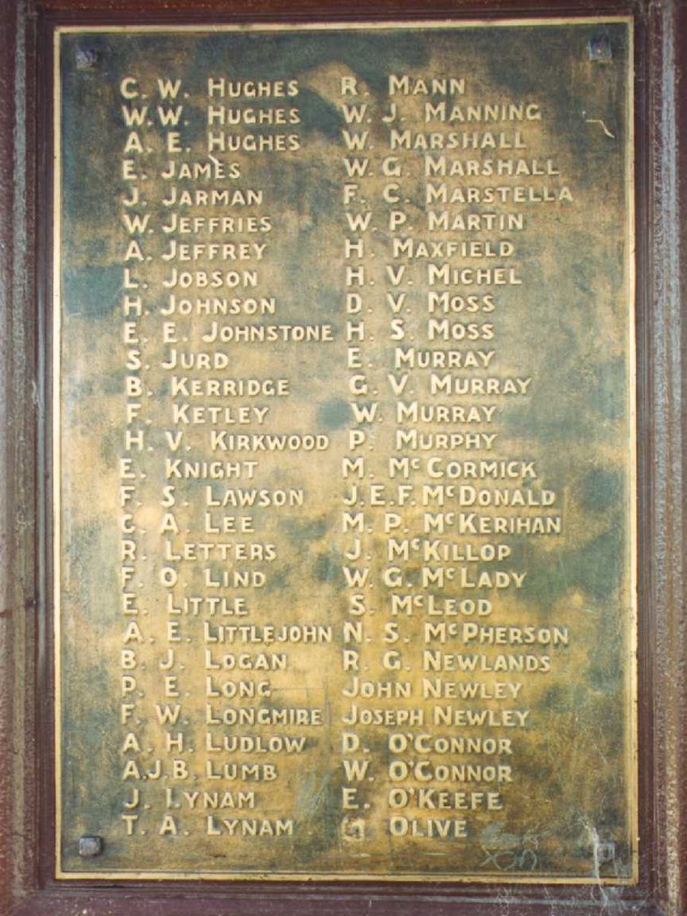 Photo of Stanthorpe Roll of Honour 1914 - 1919