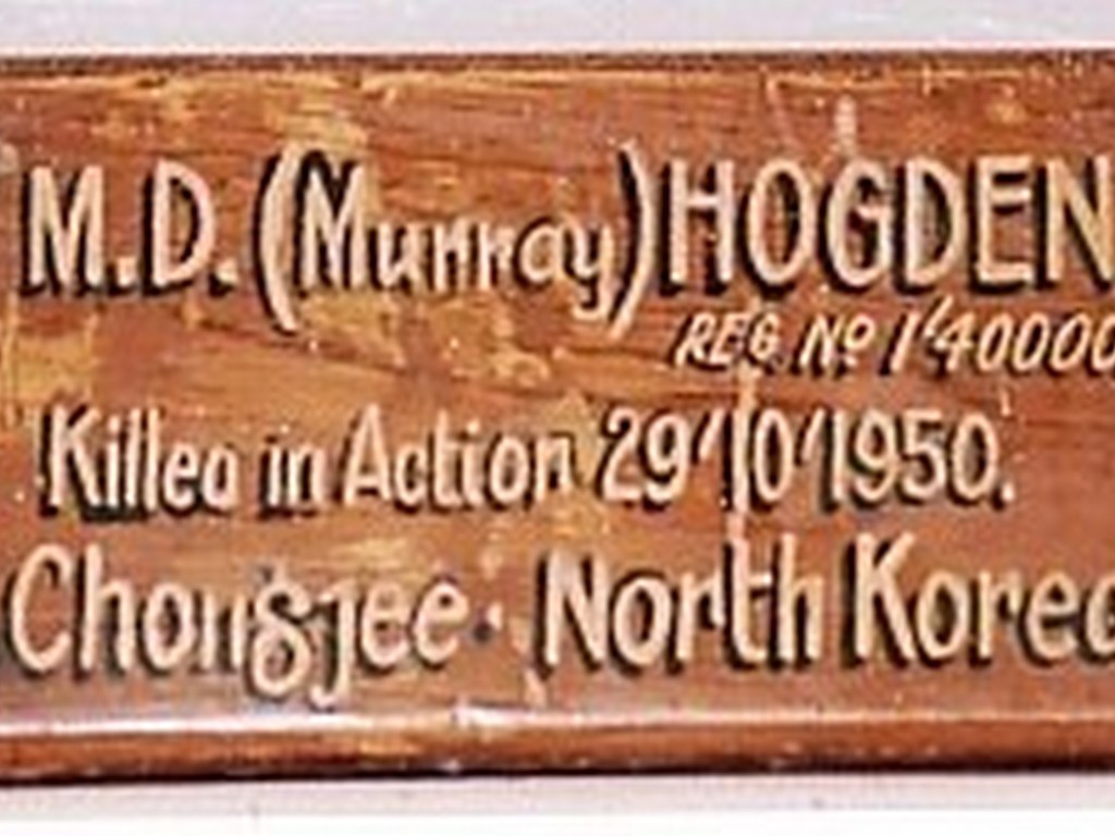 Photo of Stanthorpe Roll of Honour Korea