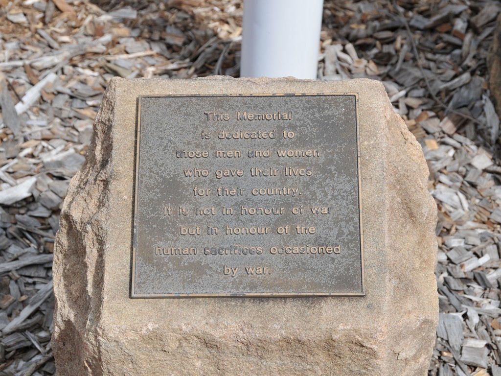 Plaque - This Memorial is dedicated to (etc. - 9 lines)
