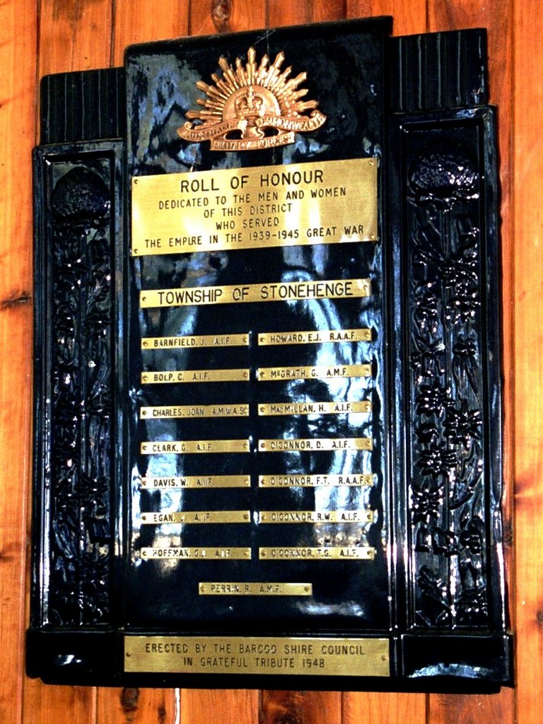 Stonehenge 1939–1945 Honour Board