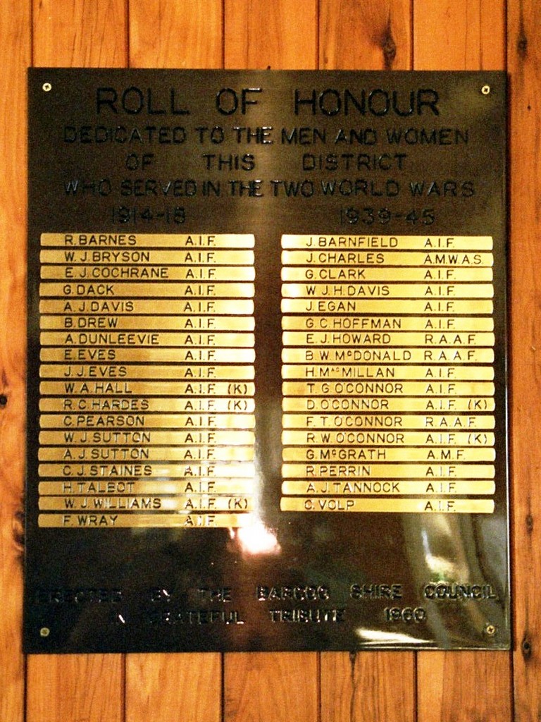 Stonehenge Honour Board