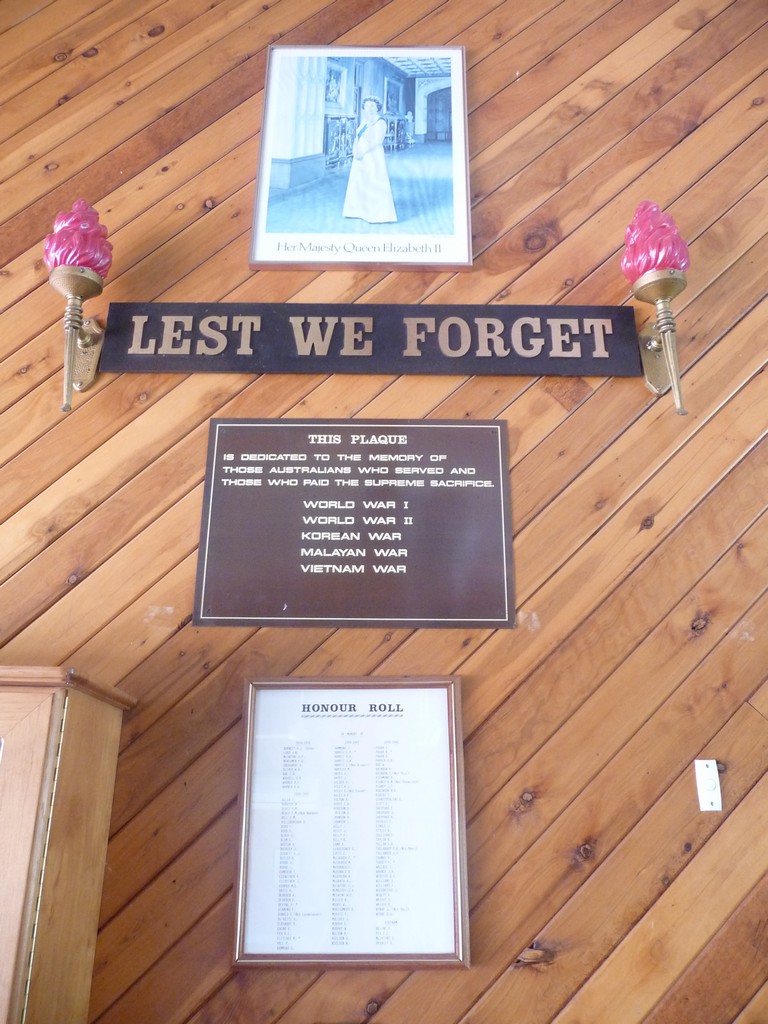 Dedication Plaque and Honour Roll
