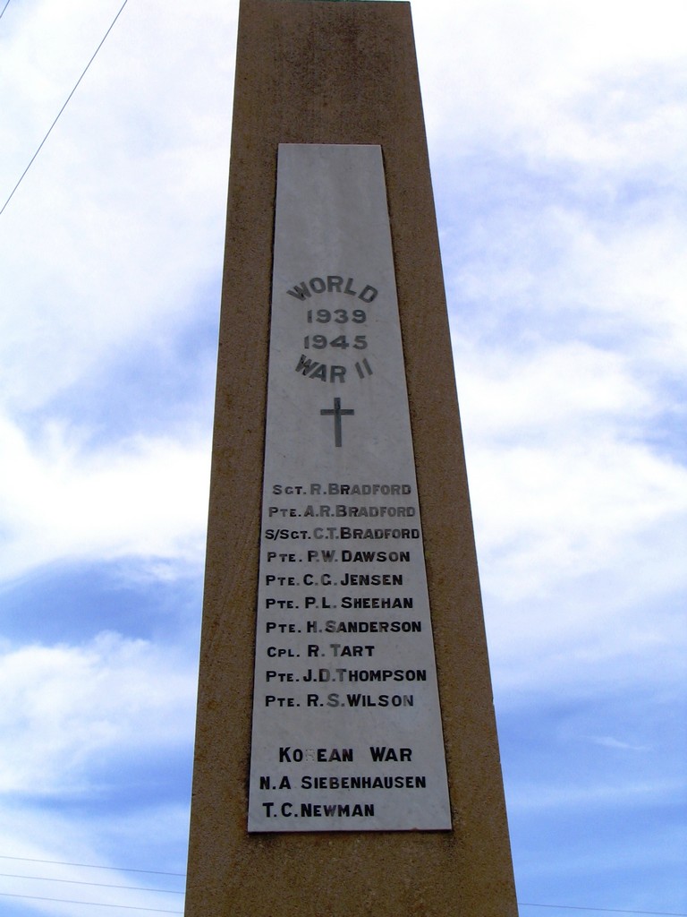 Photo of Tannymorel War Memorial