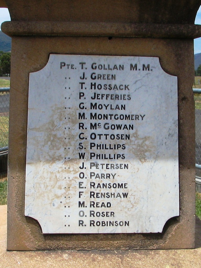 Photo of Tannymorel War Memorial