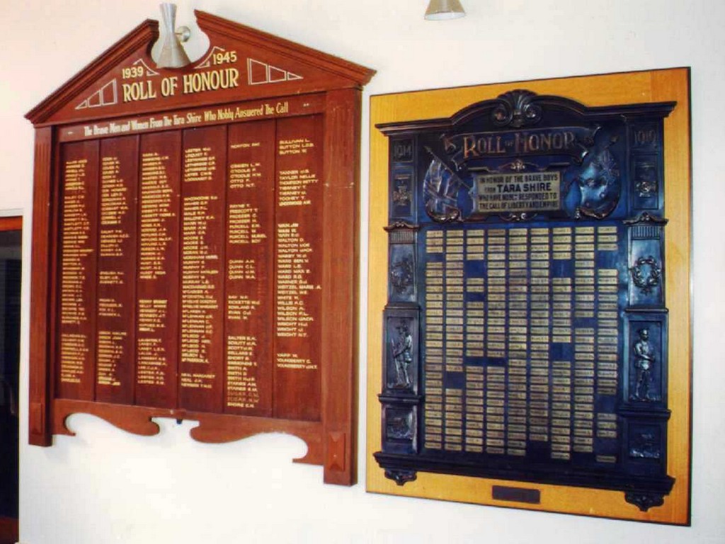 Tara Shire Roll of Honour 1939 - 1945