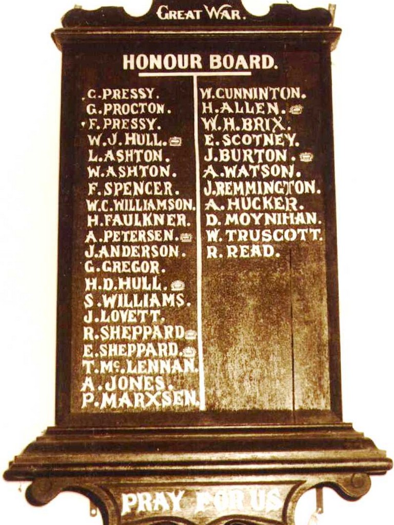 Tegege Hall Honour Board - 1999