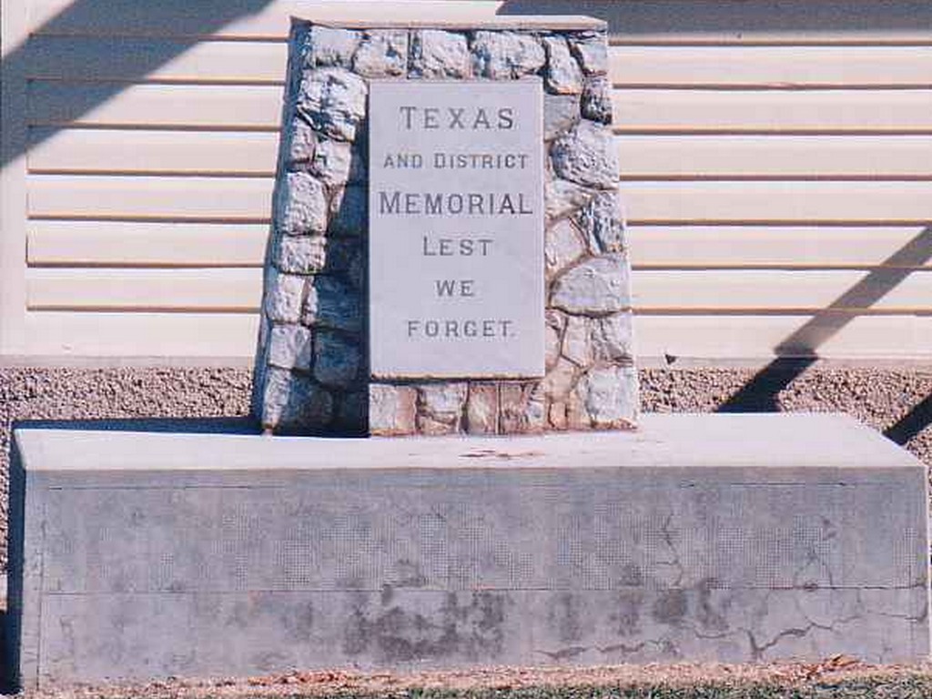 Photo of Texas and District War Memorial