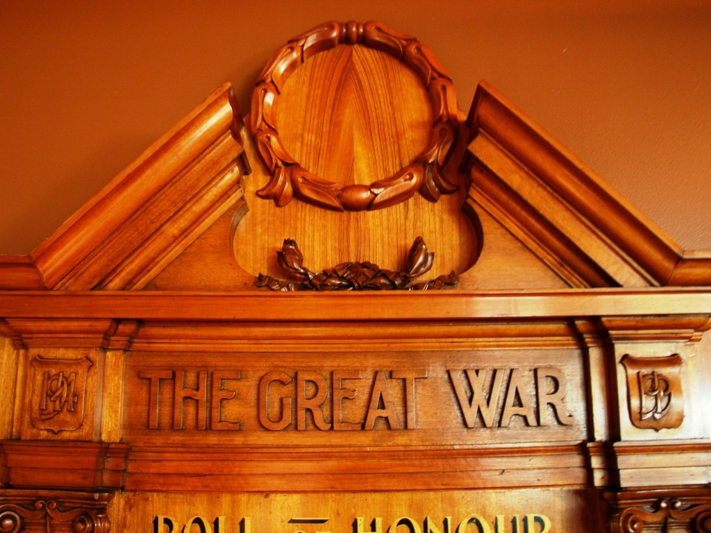The Brisbane Club In Memoriam WWI Honour Board - detail