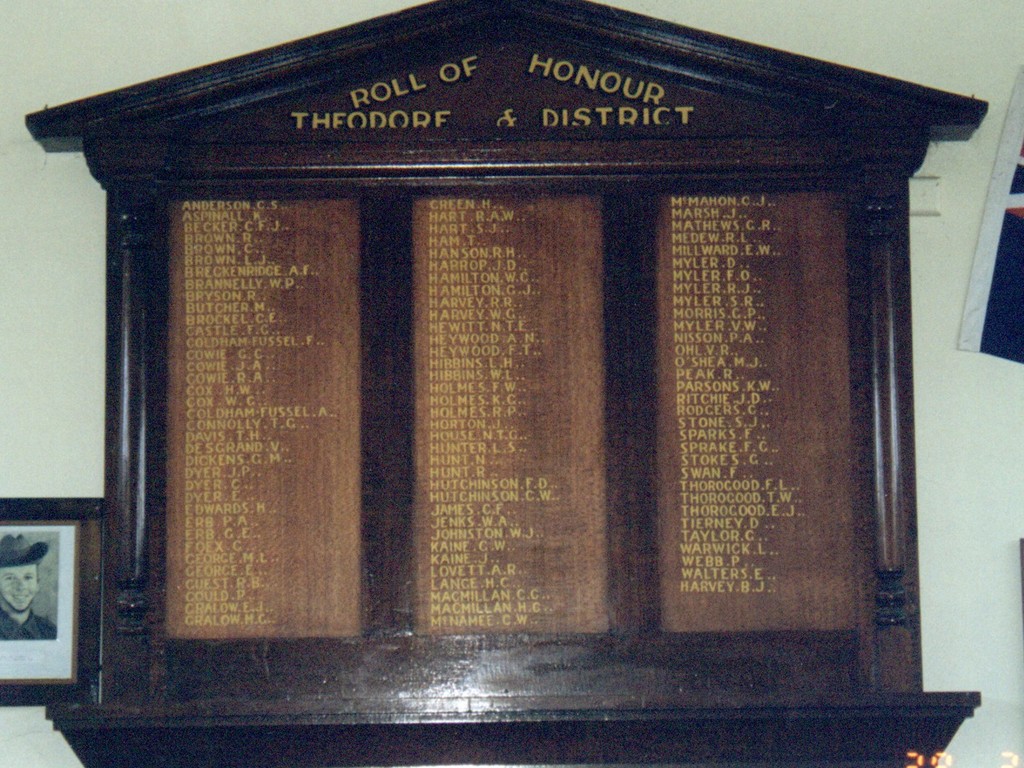 Theodore and District Honour Board