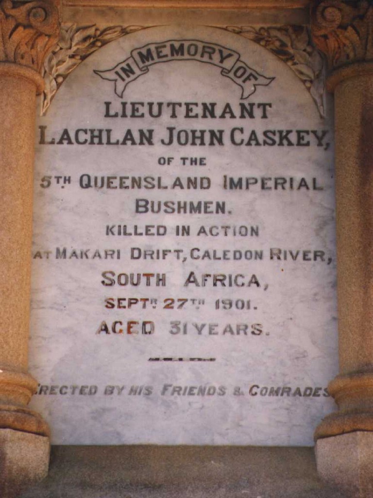 Toowong Boer War Memorial - Plaque