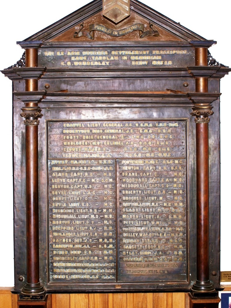 Toowoomba Grammar School Roll of Honour 1914-1919