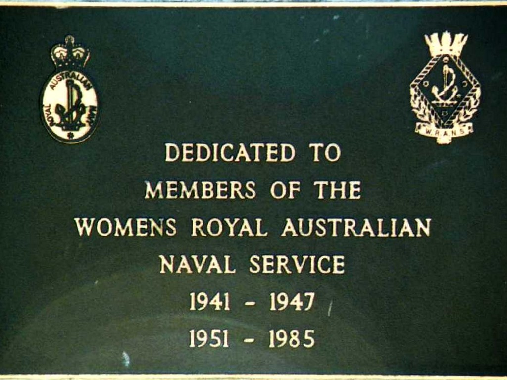 Toowoomba Plaque - W.R.A.N.S.