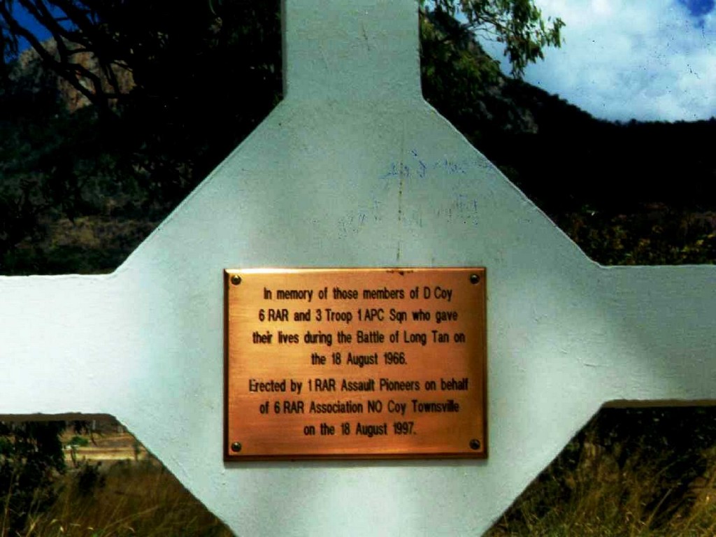 Townsville Long Tan Cross Plaque