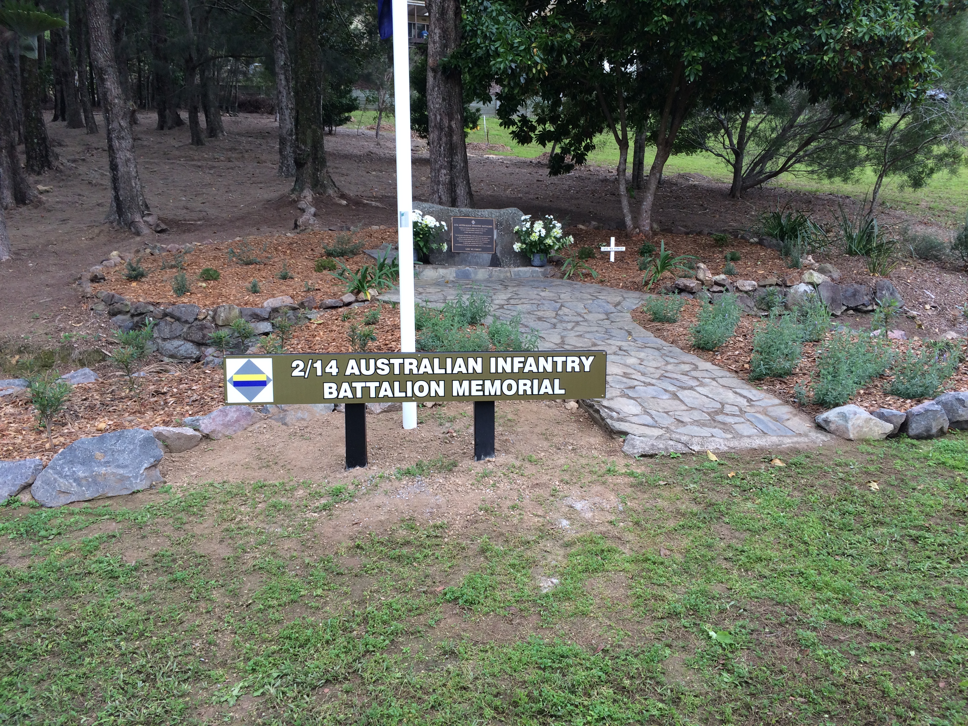 Memorial and surrounds at 2017 rededication