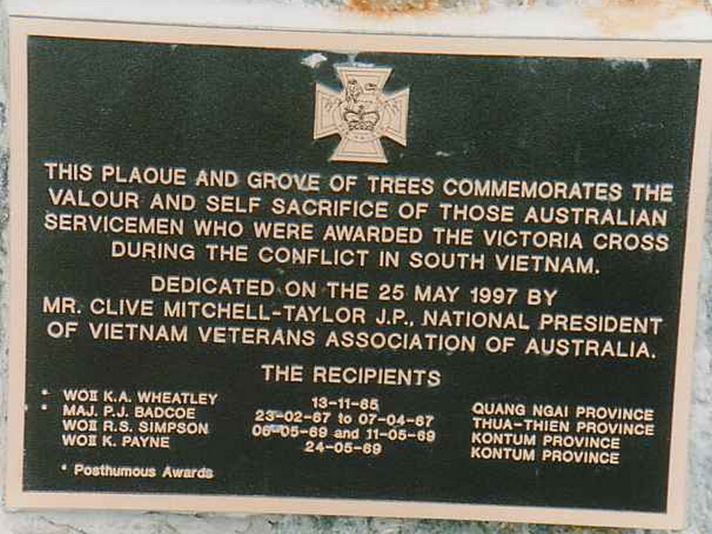 South Vietnam Plaque