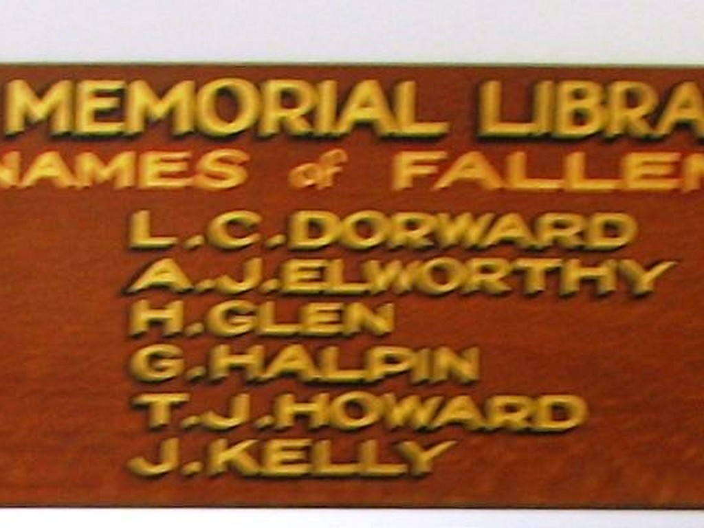 Walkerston State School Roll of Honour 1939–1945